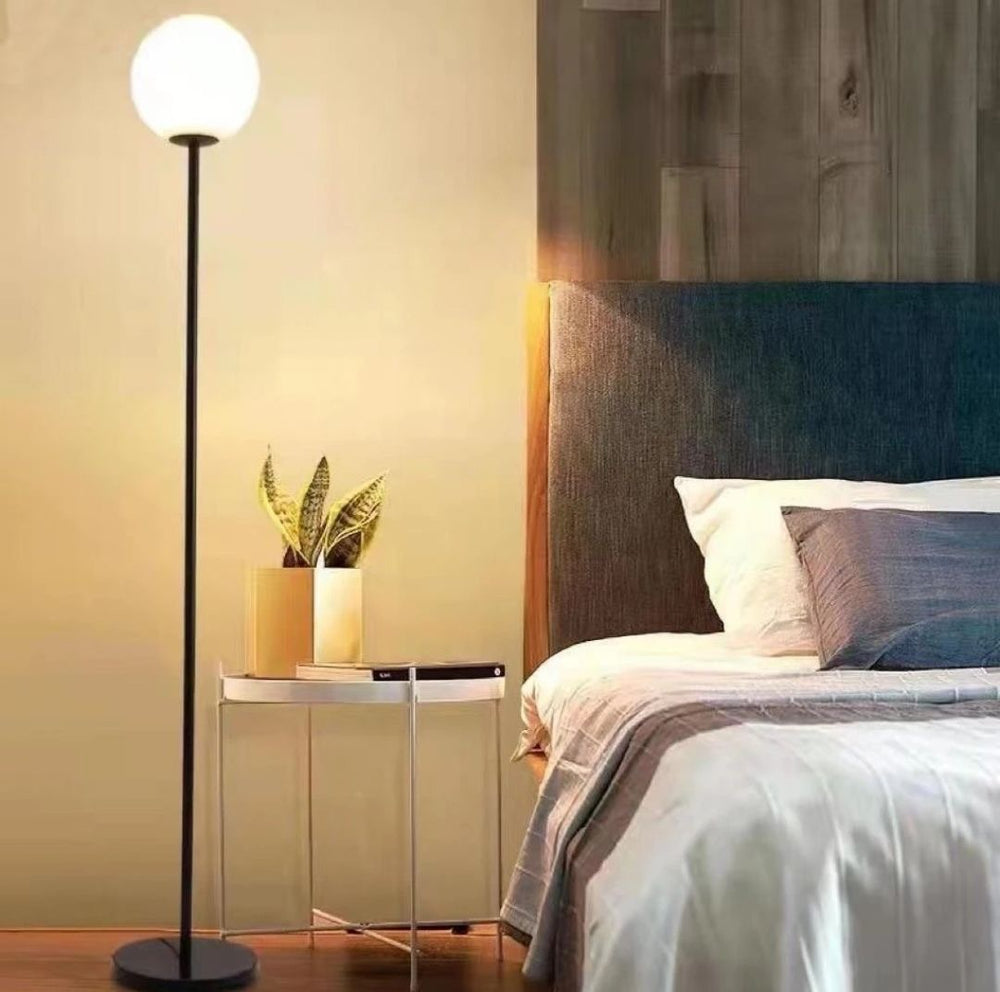 Bedside floor lamp ins bedroom living room modern atmosphere sofa simple popular simple creative moon floor lamp