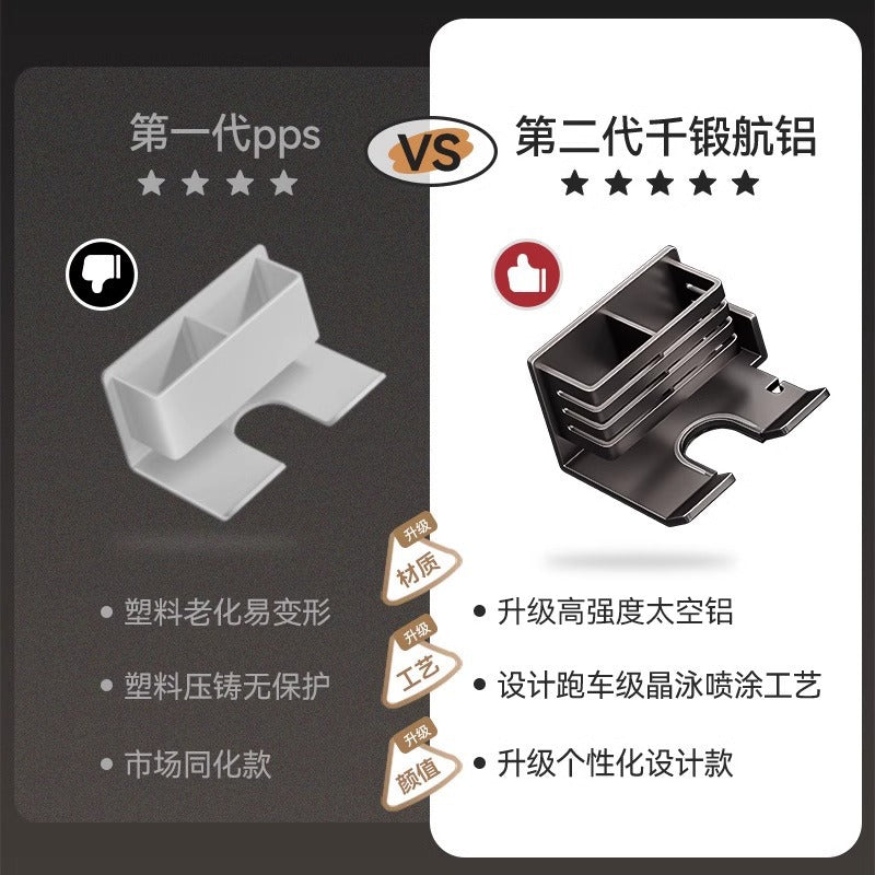 Gun gray toothbrush storage rack hair dryer all-in-one hair dryer punch-free bathroom wall-mounted bracket bathroom