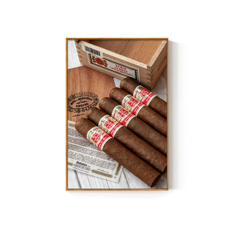 Cigar bar hanging painting American bar high-end club nightclub box wall decoration painting whiskey tobacco and alcohol shop mural