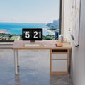 Oak finish, single drawer, single door - 120cm