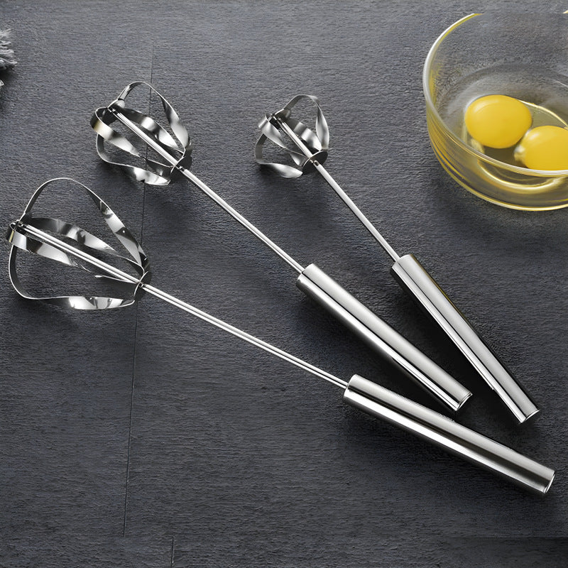 Stainless steel hand mixer - kitchen handheld whisk for eggs, whipping cream, and batters