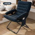 $dark blue fabric single chair$