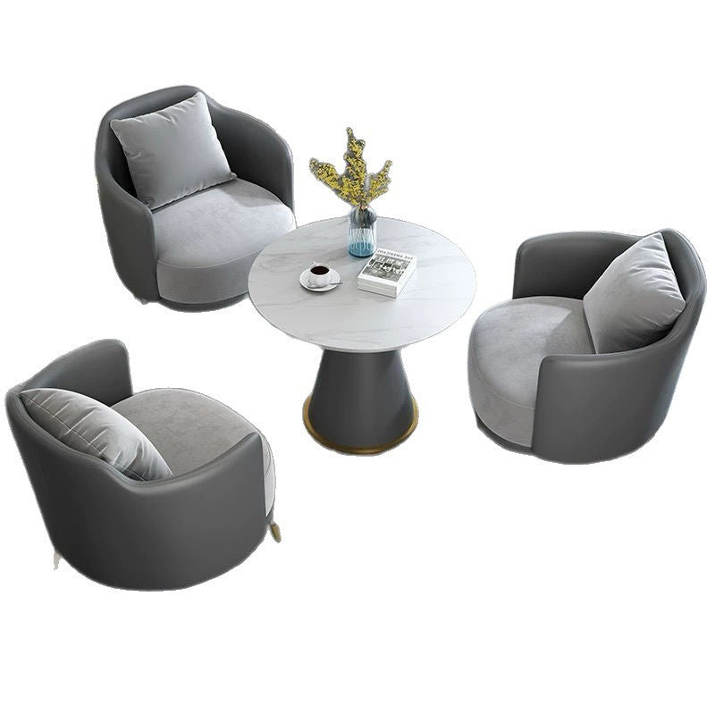 Hotel table and chair combination sales office reception table and chair shopping mall beauty salon casual single sofa coffee table combination