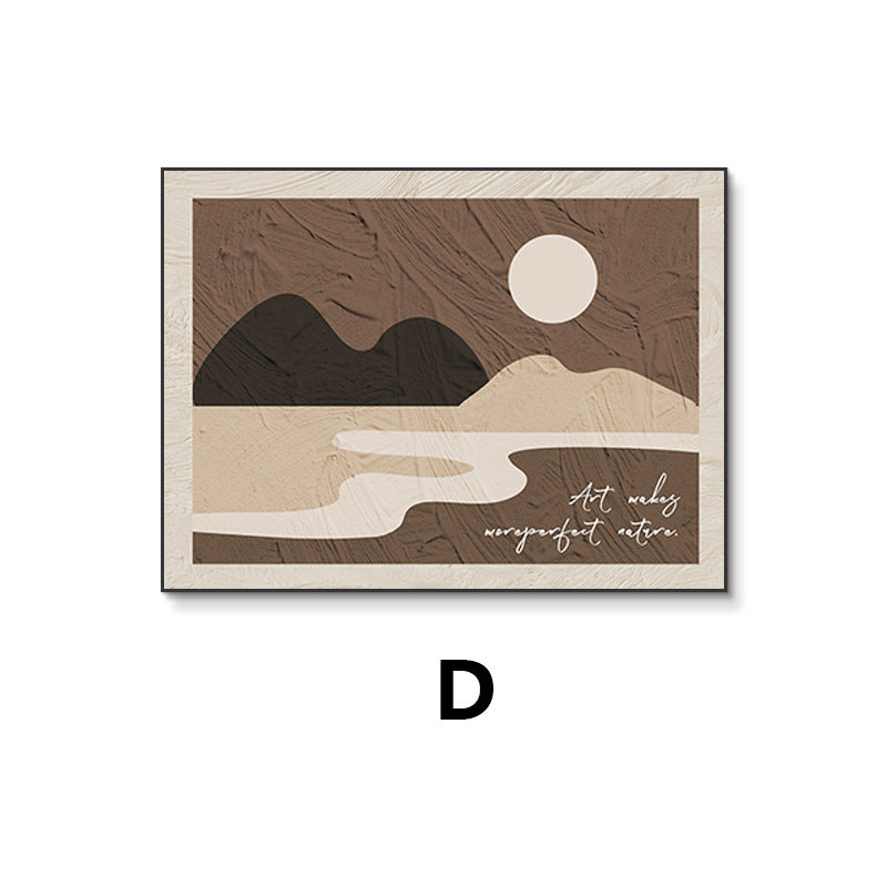 French retro meter box decorative painting advanced non-punching 2024 new abstract restaurant distribution box blocking hanging painting