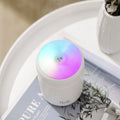 Customizable mini desktop air humidifier with ambient light - portable spray for office, home, and car