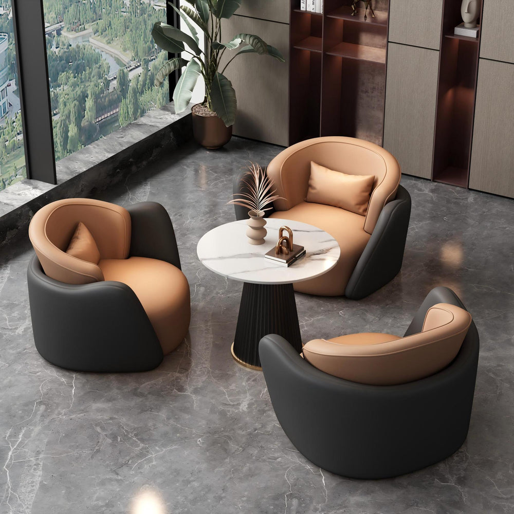 Negotiation table and chair set, lounge area, modern light luxury lounge area, reception table, negotiation table, sales office, beauty salon reception