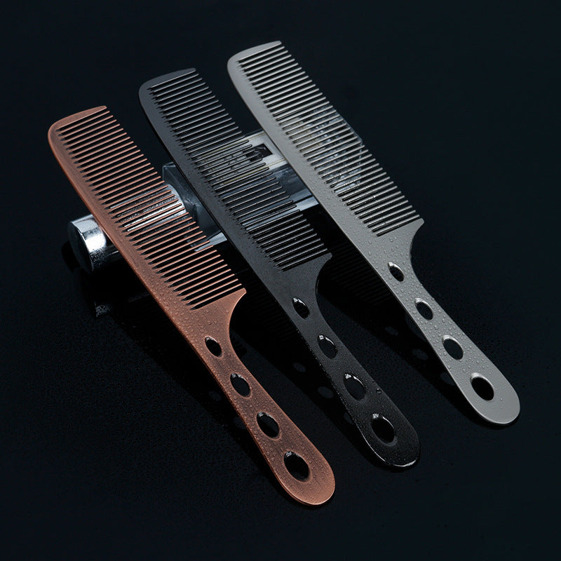 Hair stylist's special hair cutting comb, non-slip handle, anti-static hair cutting comb, steel needle, pointed tail partition, highlighting hair comb