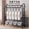 Freestanding coat rack - multi-functional clothes hanger for home, bedroom, balcony, dorm room - easy to assemble