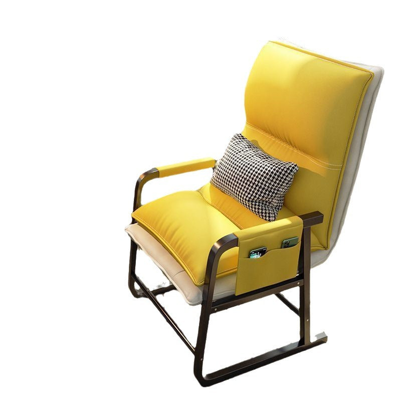 Computer dormitory for home backrest chair plaid long sitting backrest college student lazy sofa lounge chair study seat chair