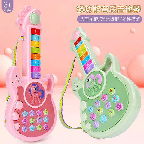 Children's electric guitar, piano, toys, infant music enlightenment, baby address learning, parents learning to speak, early education