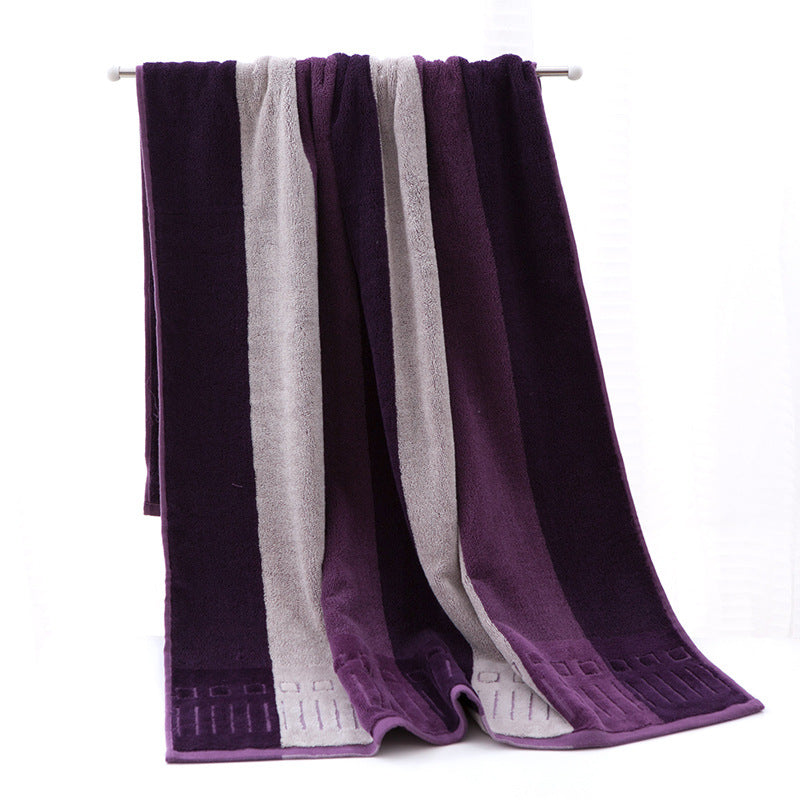 Pure cotton dark large bath towel men dark thickened bath towel absorbent soft comfortablein stock wholesale towel