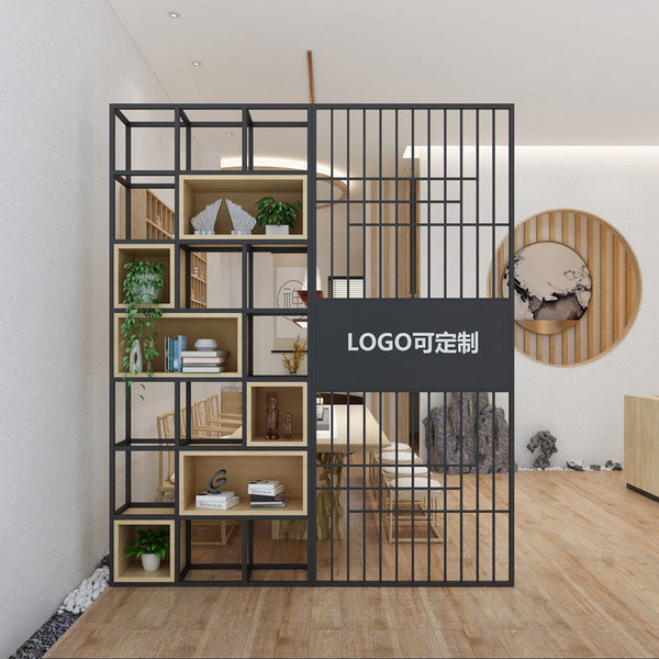 Nordic light luxury wrought iron screen porch entry type living room dining room washtable metal hollow partition decorative wall