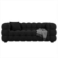 Nordic light luxury teddy lamb velvet sofa, modern minimalist cream style latex italian minimalist chaise lounge sofa