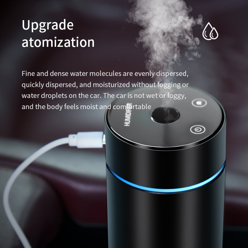 New smart car air freshener usb button humidifier portable colorful atmosphere light atomizer for home use