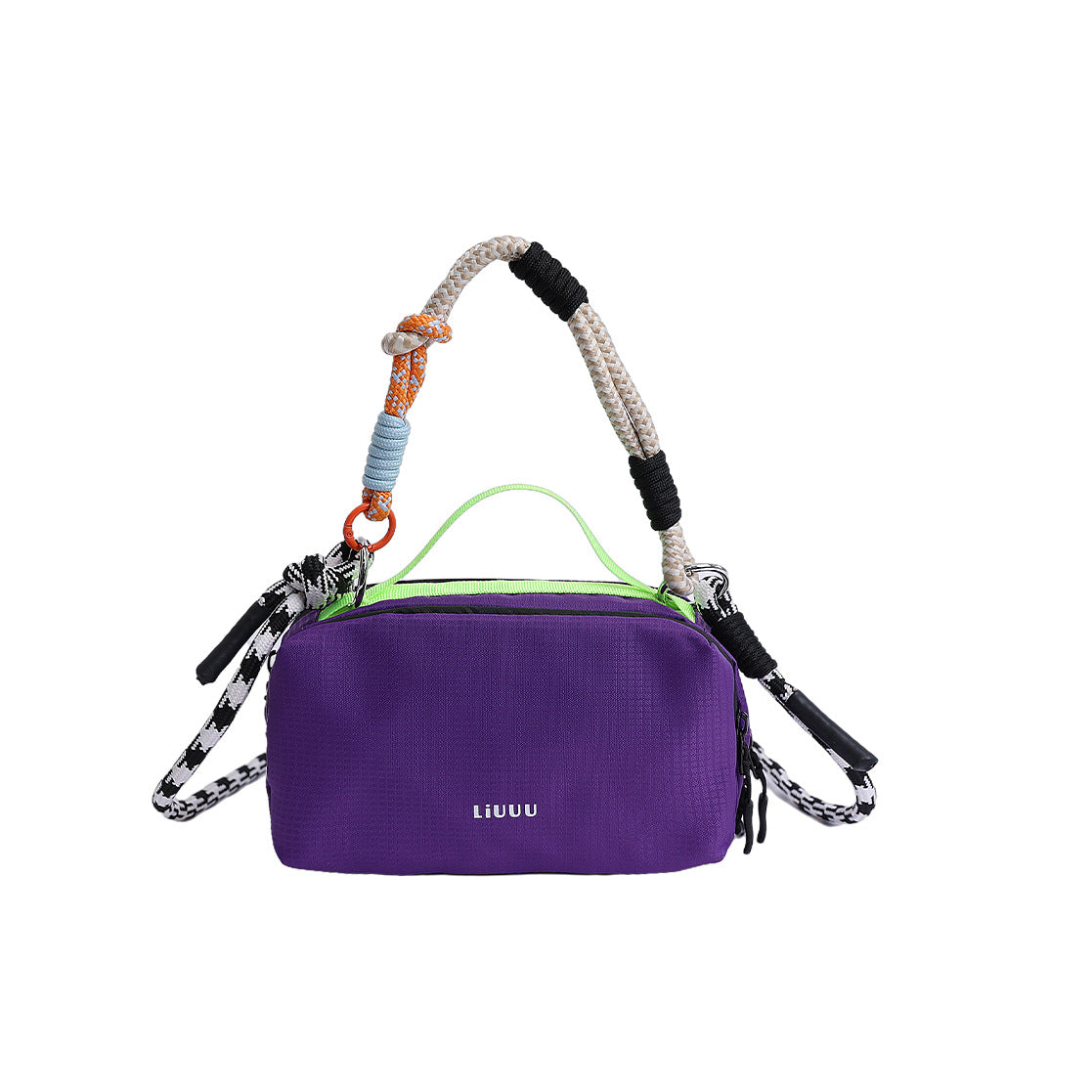 Cross-border niche design dopamine contrasting color portable small square bag women's 2025 new lightweight casual shoulder messenger bag