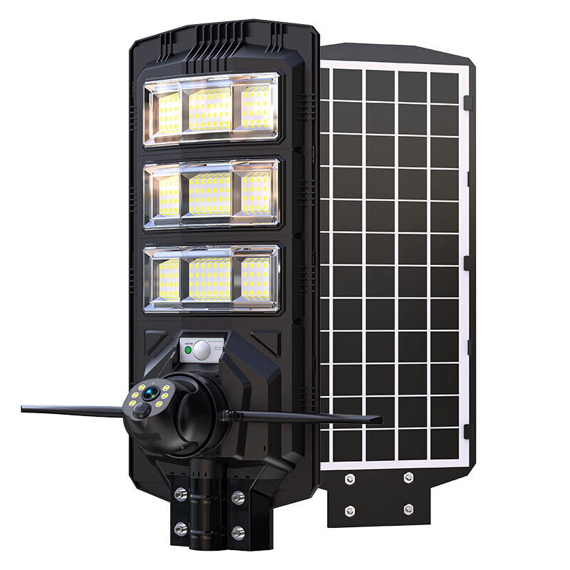 Free recharge solar monitoring mobile phone remote outdoor 360 degree no dead angle high definition night vision street light camera head