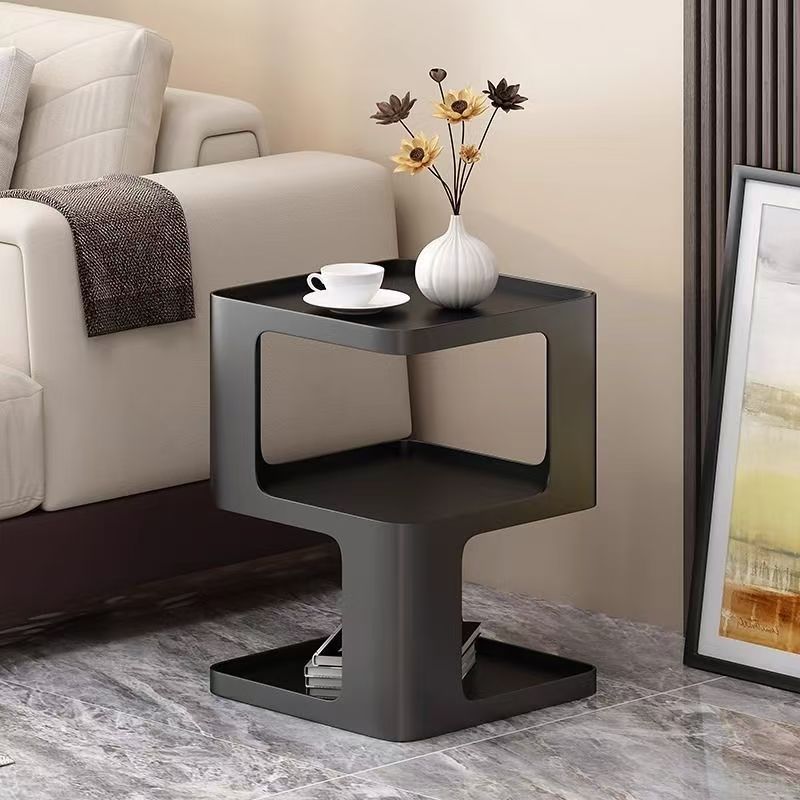 Bedside table small bedroom for home creative bedside cabinet modern casual storage shelf iron art movable side table
