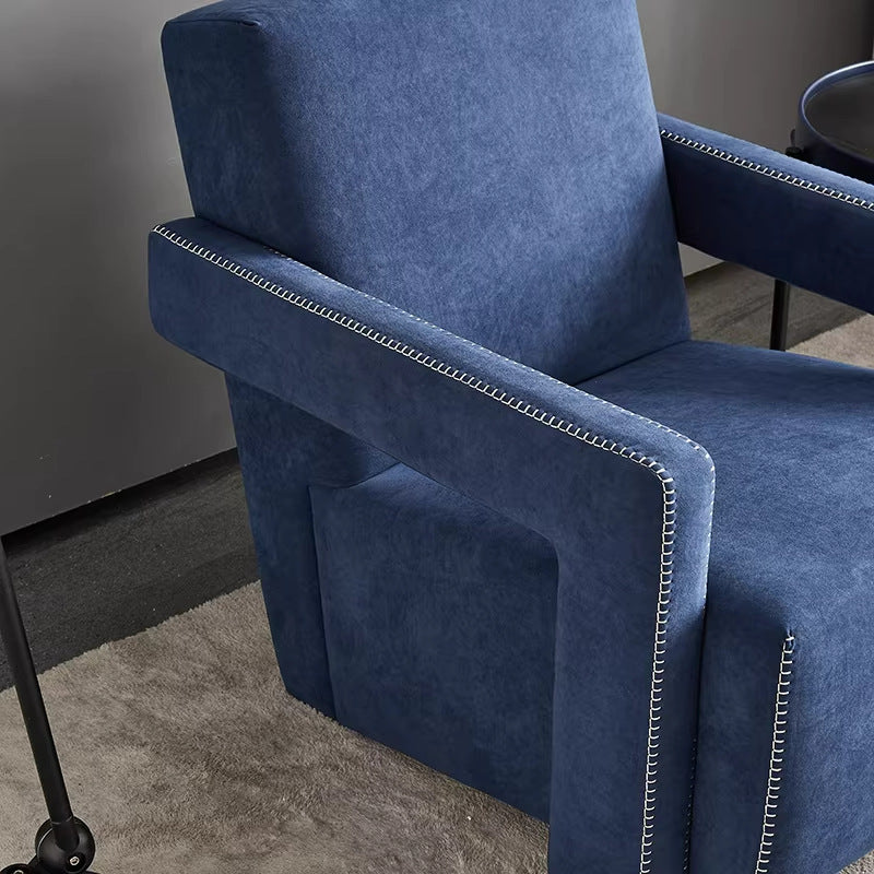 Designer ulder single sofa chair - artistic, comfortable fabric armchair for home living room - sturdy and durable