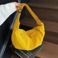 Large capacity fashion casual canvas bag women's versatile minimalist solid color student school crossbody bag lightweight shoulder bag