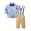 Wholesale children's clothing from export manufacturers: british gentleman style three-piece set for boys, spring and autumn collection