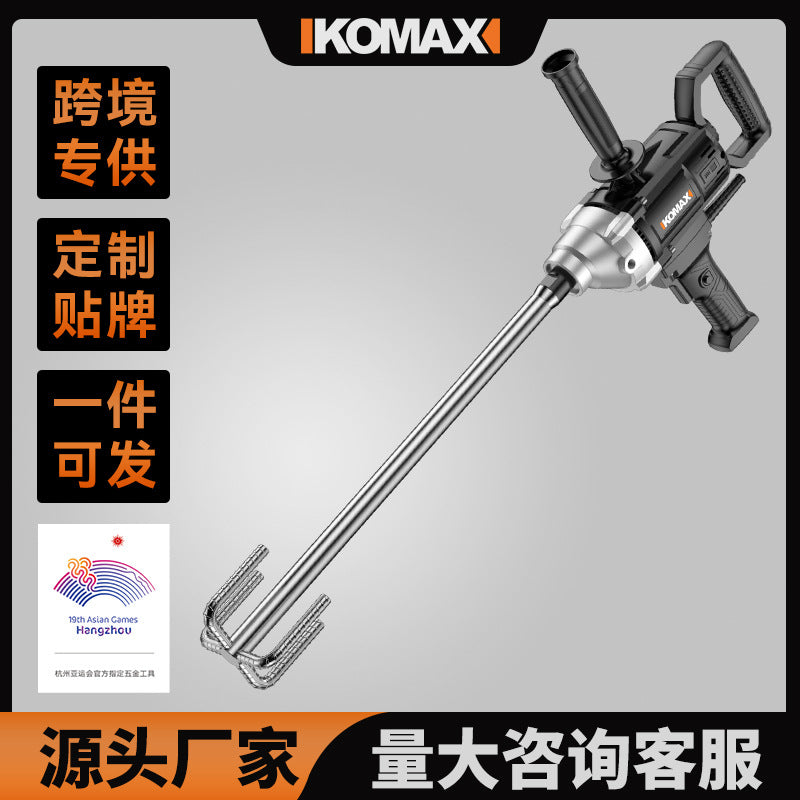 Multi-function mixer drill attachment - high-power putty, cement, and mortar mixer - electric concrete mixing rod