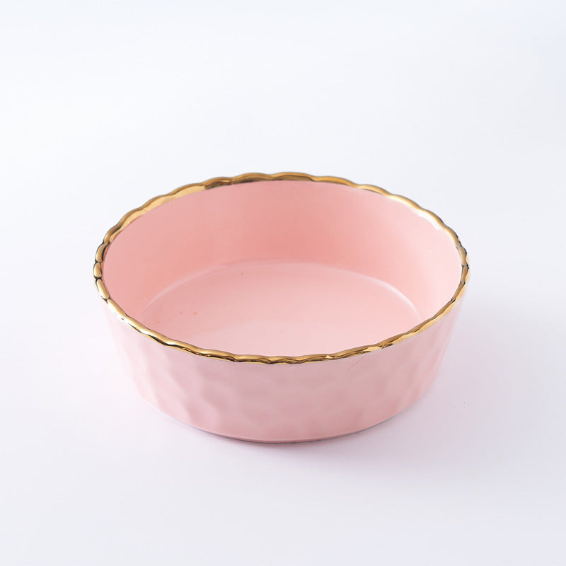 Nordic style ceramic bowl - perfect for fruit, desserts, salads, pasta, and breakfast. features a delicate lace design