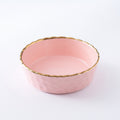 Nordic style ceramic bowl - perfect for fruit, desserts, salads, pasta, and breakfast. features a delicate lace design