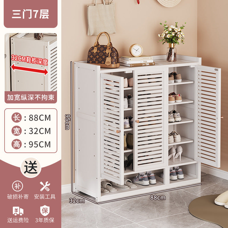 Simple shoe rack at home, large-capacity shoe cabinet at the door, cabinet for storing shoes, dustproof 40 pairs of shoes, new door cabinet