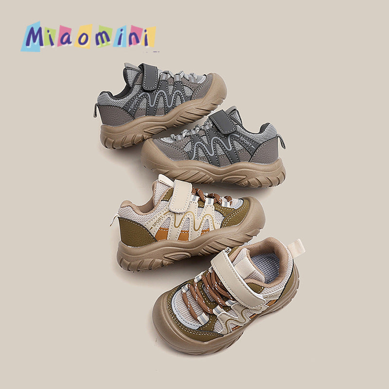 autumn new arrivals: boys' soft-soled comfortable athletic & casual shoes, korean style fashionable versatile girls' german army trainers