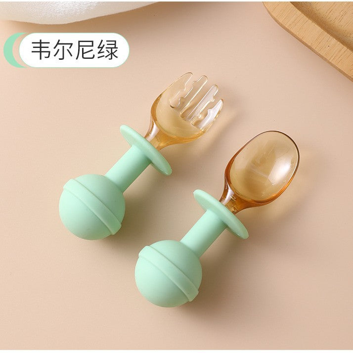 Baby silicone mud scraper spoon kids eating training tableware suitppsu digging mud spoon complementary food tool handy gadget
