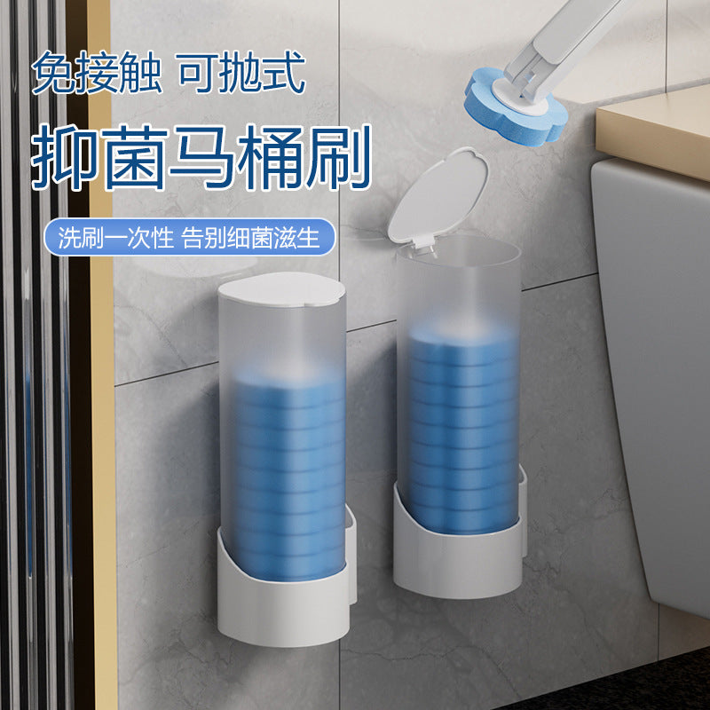 Toilet cleaning brush No dead ends Decontamination Household disposable toilet brush Throwable replacement cotton sheet