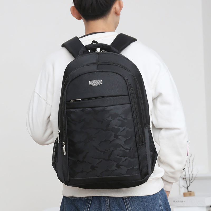 Backpack New Business Leisure Travel Backpack Stylish Simple School Bag Men's and Women's Secondary and College Students Backpack