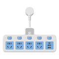 For home office pure copper short line conversion socket usb night light independent switch multifunctional one-to-multiple hole plug