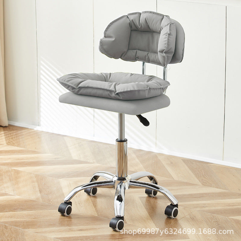 Beauty Chair Nail Art Eyelash Stool Barber Shop Backrest Lifting Chair Household Girls Bedroom Dressing Stool