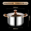 wholesale gift soup pot steaming pot food grade stainless steel for home stove neutral kitchen thickened soup hot pot