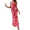 tk cross-border new arrival: ruffled backless tank dress - elegant evening gown