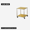 Luxury-style multi-functional steel corner table for living room or study - silent, mobile side table for home use, perfect for sofa side