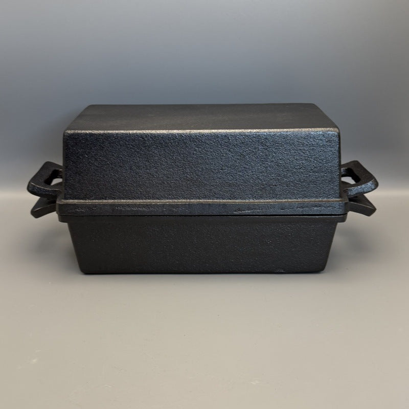 Cast Iron Bread Box Rectangle Bread Pot Binaural European Bread Mould Baking Tools Wholesale Baking Pan