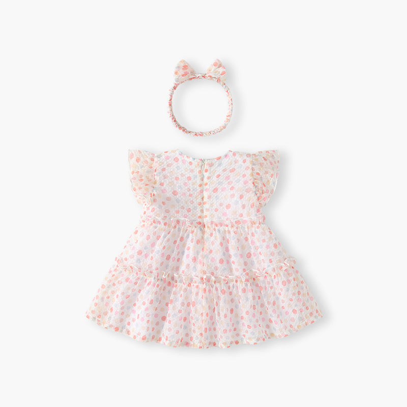 Girls' summer dresses  new stylish children's princess dress baby summer first birthday party dress