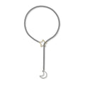 New arrival cross-border golden moon and star necklace punk gothic adjustable cuban lasso y-shaped necklace