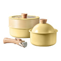 Scandinavian style casual fresh for homesuit pot multi-bottom thickened soup pot milk pot non-stick pan frying pan combination gift pot