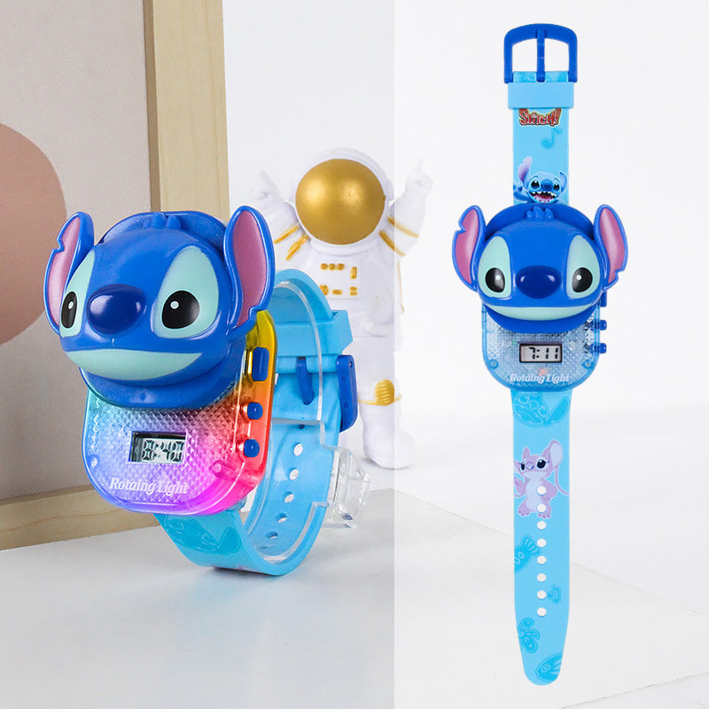 Kids' sliding cover cartoon music electronic watch - toy watch for boys and girls - kuromi style gift