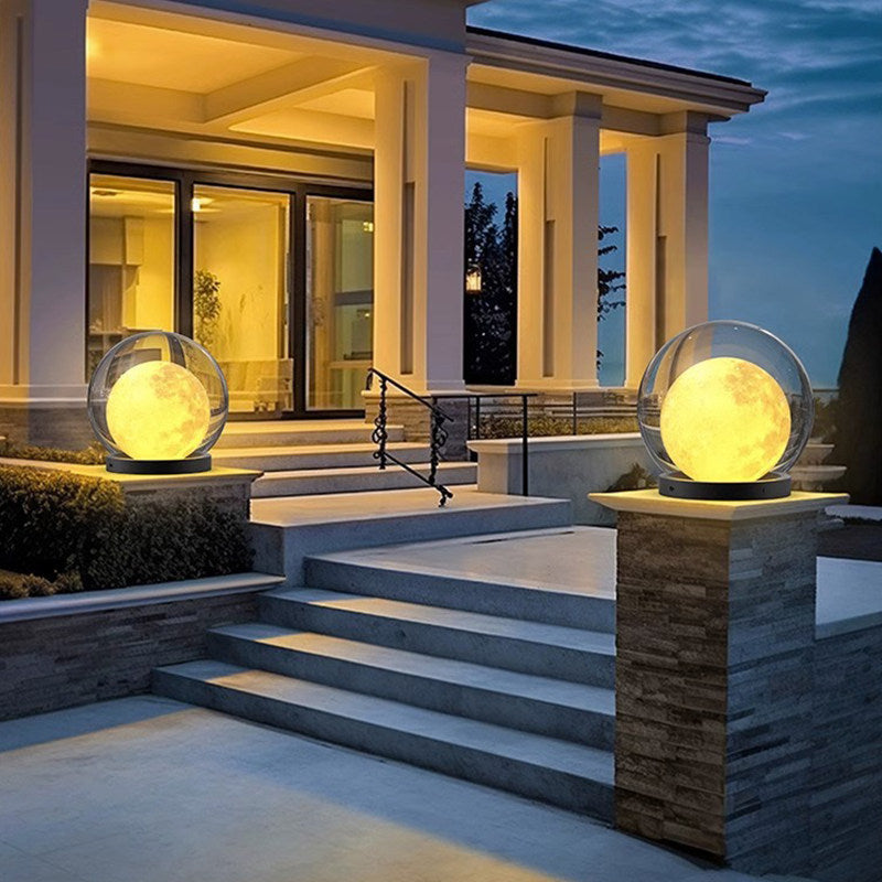 Outdoor waterproof moon bubble globe lights - landscape lawn solar garden decorative atmosphere lighting