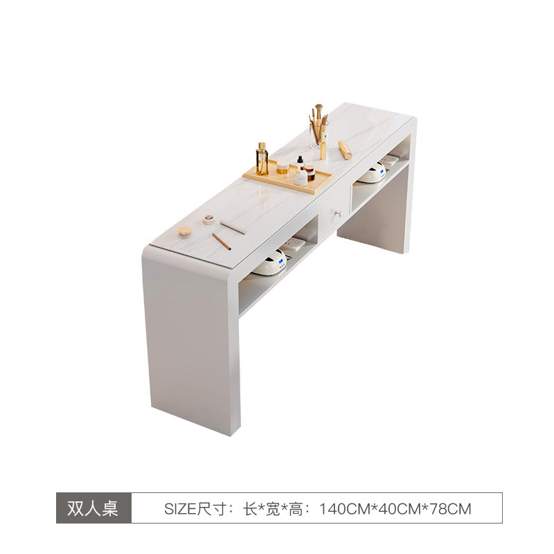 Cream wind multi-functional manicure table and chair set special economical single and double light luxury Internet celebrity ins manicure table