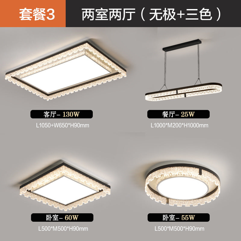 Living room light Italian minimalist atmosphere 2025 new headlight light luxury led ceiling light whole house lighting hall main light