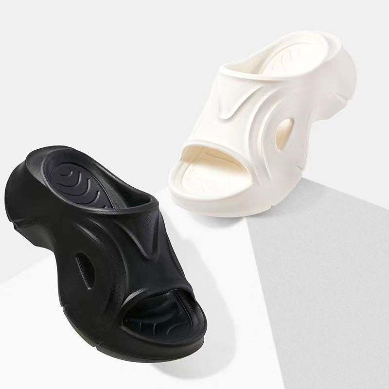 2024 summer fashion height increasing sandals women's outdoor new thick sole non-slip ins trendy beach flip flops sandals