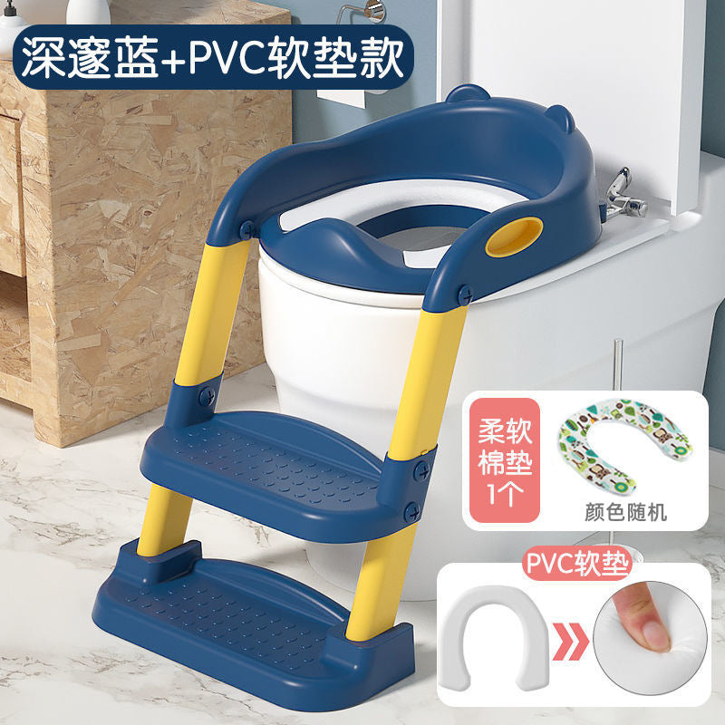 Kids toilet toilet stair type boy girl baby ladder foldable rack cover toilet seat child for home