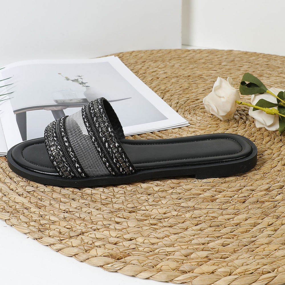 2025 new export flat sandals - european and american open-toe slides - women's outdoor beach sandals wholesale