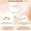 Amazon's new bows necklace fashion copper plated real gold sense of design women's fashion cross-border jewelry necklace casual