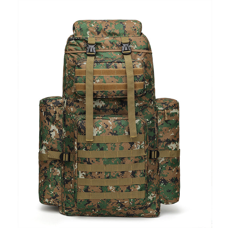 Sports mountaineering bag Large capacity backpack Multifunctional outdoor camping backpack Water-proof and wear-resistant travel bag